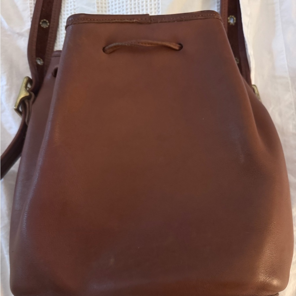 Coach Vintage Lulu’s Legacy Brown Leather Shoulder Bag 9952 - Picture 3 of 10